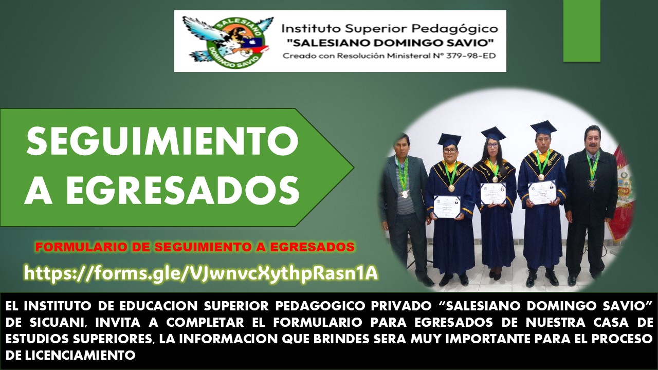 FORMULARIO DE SEGUIMIENTO A EGRESADOS