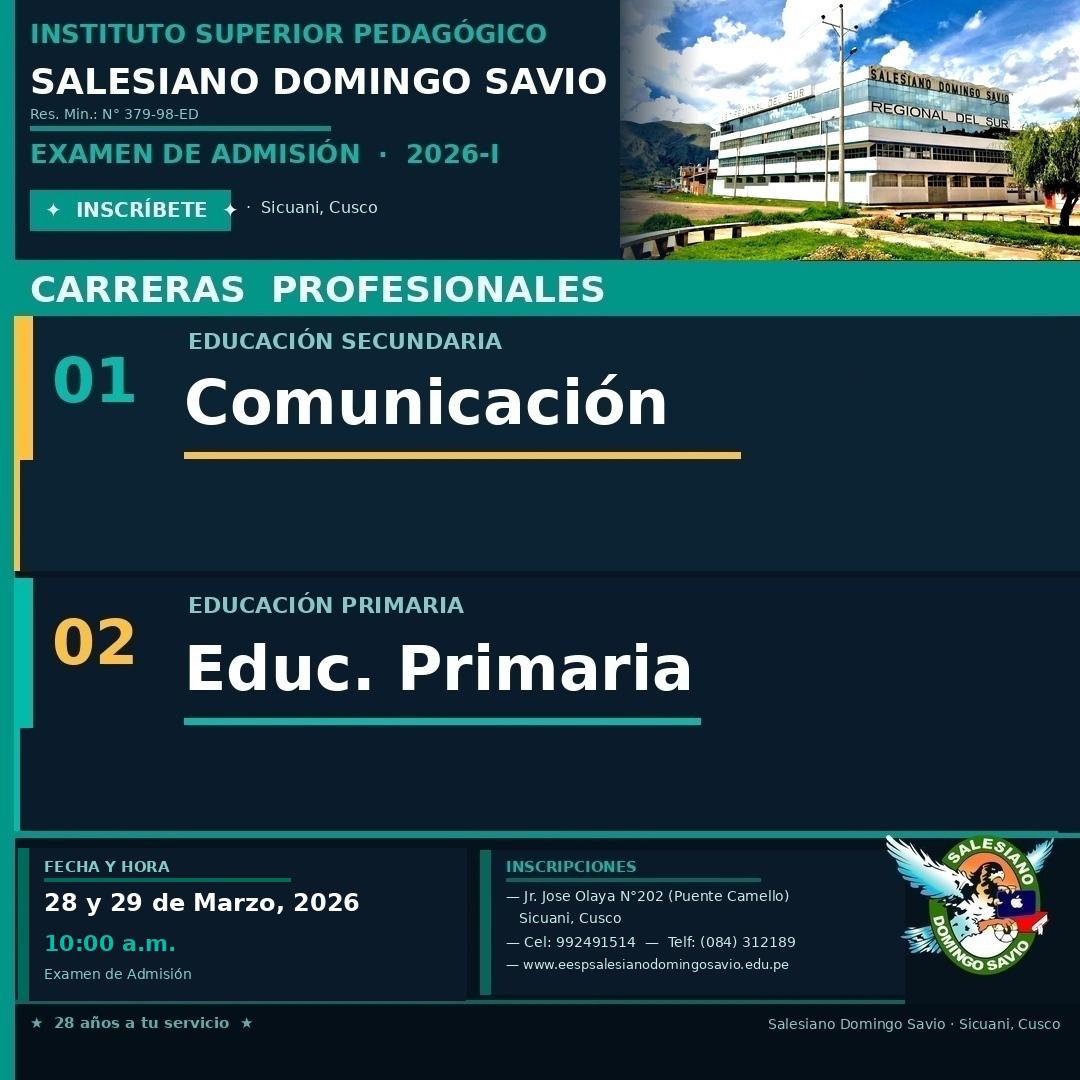 EXAMEN DE ADMISIÓN 2026-I